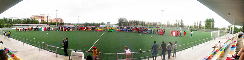 VII Mundialito Integración Zaragoza, Inauguración 2015 campo Oliver