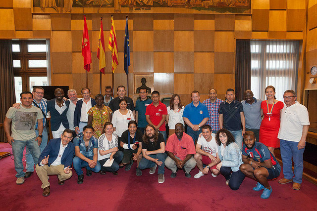 Foto en el Sorteo Mundialito Integración Zaragoza 2016