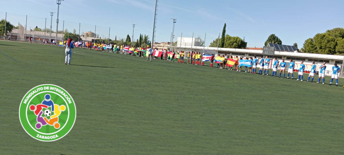 Desfile de países Mundialito Integración Zaragoza 2024