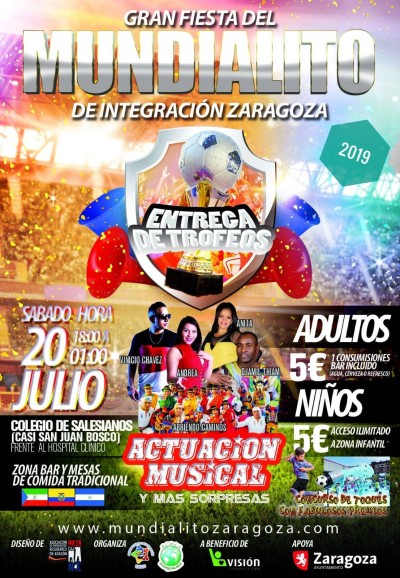 Entrega de Trofeos Mundialito Integración Zaragoza 2019